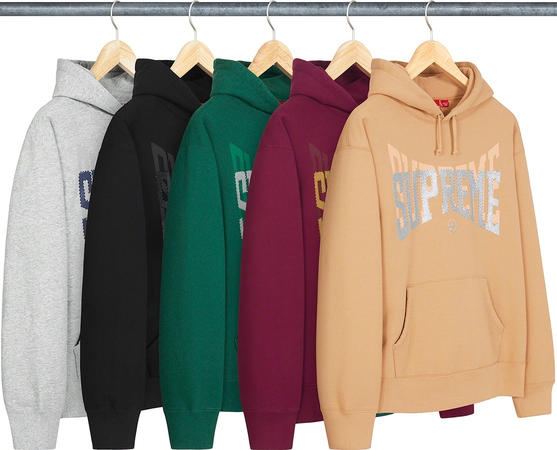 Rhinestone Shadow Hooded Sweatshirt